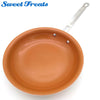 Image of Sweettreats Non-stick Copper Frying Pan with Ceramic Coating and Induction cooking,Oven & Dishwasher safe